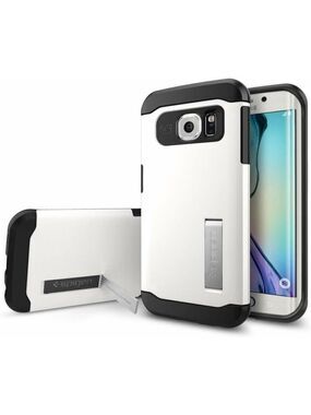 Spigen Slim Armor Galaxy S6 Edge Case with Kickstand and Air Cushion Tec…
